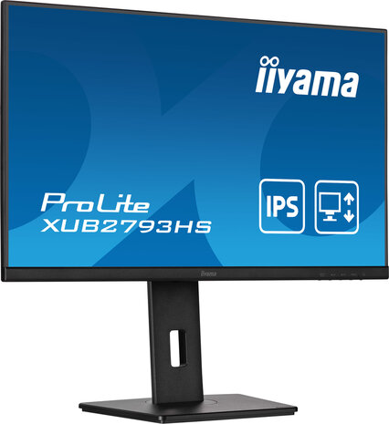 ProLite XUB2793HS-B7 LED 27&quot;, 1920 x 1080 Full HD, 100 Hz, IPS, 1300:1, 1 ms, HDMI, DisplayPort, speakers, mat zwart