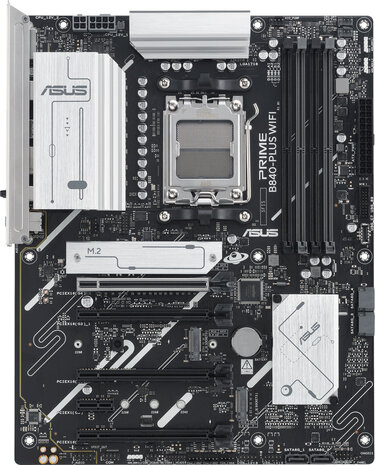 Socket AM5 : B840-PLUS PRIME WIFI (DDR5, 3 x M.2, DisplayPort, HDMI)