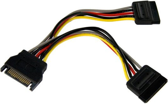 SATA Voeding Y splitterkabel M/F (15 cm)