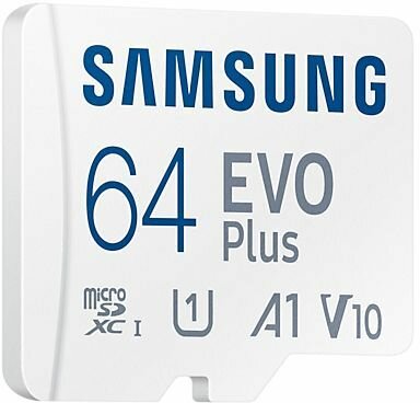 MB-MC64KA/EU EVO Plus SD 64 GB (A1, Video Class V10, UHS-I U1, Class 10 , microSDXC UHS-I, wit)