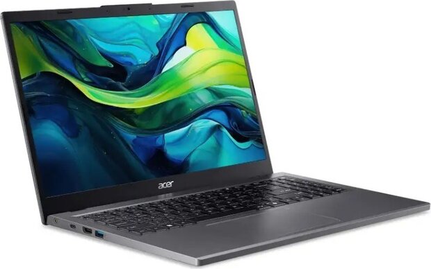 Aspire Go 15 AG15-51P-541T (15,3&quot; WUXGA IPS, Intel Core i5-1334U, 16 GB RAM, 512 GB PCIe NVMe SSD, Intel Iris Xe Graphics, Wi-Fi 6 AX, Bluetooth, Windows 11 Home, grijs, Azerty)