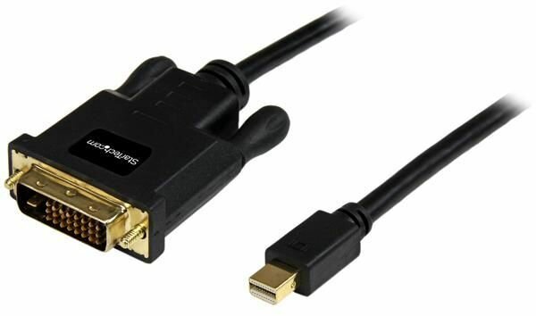 Mini DisplayPort naar DVI Adapter Converter (3 meter, 1920 x 1200, zwart)