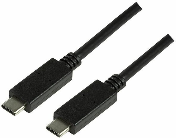 USB 3.2 Gen 2x1 USB C M/M (1 meter, zwart)