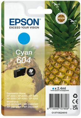 Inkjetcartridge 604 cyaan (2,4 ml)