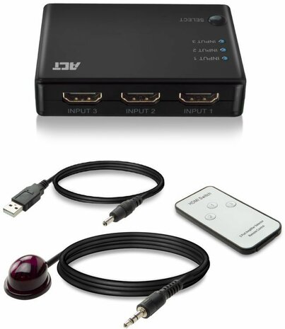 AC7845 Video/audio switch (3 x HDMI)