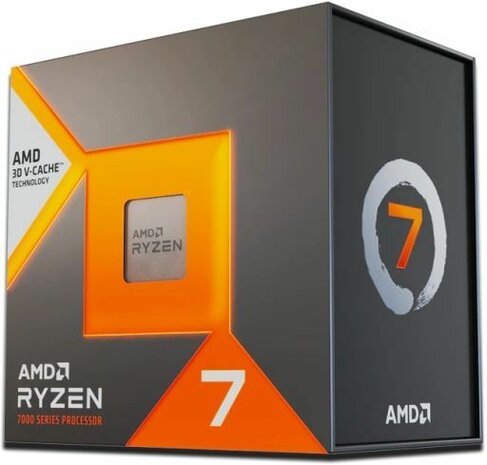 Socket AM5 : Ryzen 7-7800X3D, 4,2 GHz, 8-core, 16 threads, 96 MB cache