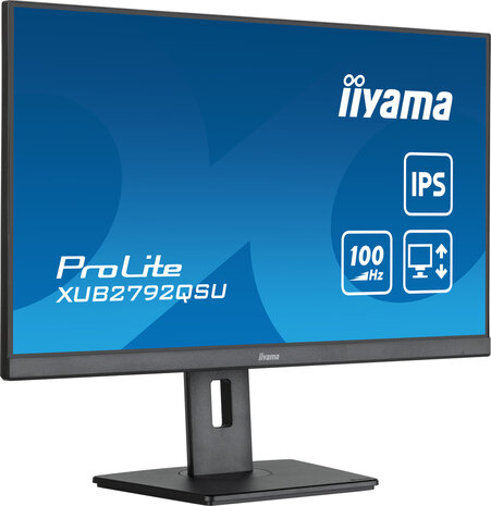 ProLite XUB2792QSU-B6 LED 27&quot;, 2560 x 1440 WQHD, 100 Hz, IPS, 1300:1, 0,4 ms, HDMI, DisplayPort, speakers, mat zwart