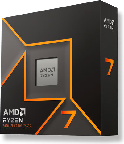 Socket AM5 : Ryzen 7-9700X (65 Watt, 5,5 GHz, 40 MB cache, box, excl. koeler)