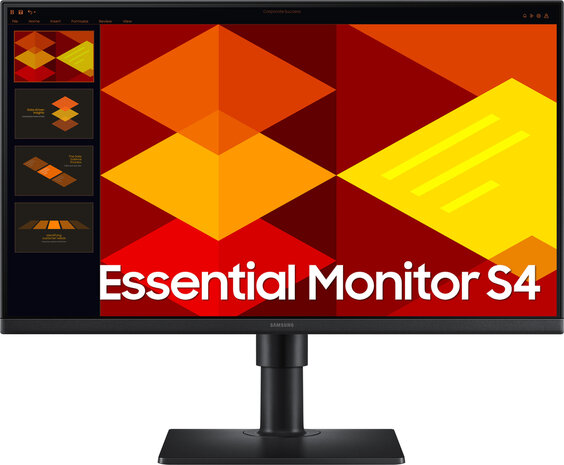 Essential S24D402GAU LED 24&quot;, 1920 x 1080 Full HD, 100 Hz, IPS, 1000:1, 5 ms, 2 x HDMI, DisplayPort, zwart