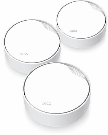 Deco X50-PoE V1 Wi-Fi system (3 routers, mesh, GigE, 2.5 GigE, Wi-Fi 6, dual band)