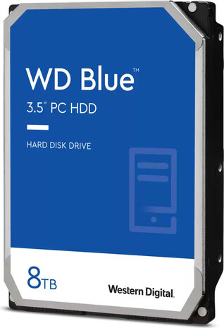 8000 GB WD Blue WD80EAAZ Hard drive (3,5&quot;, SATA 6 Gb/s, 5640 rpm, 256 MB cache)