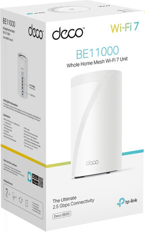 Deco BE65 BE9300 Whole Home Mesh WiFi 7 System (1-pack)