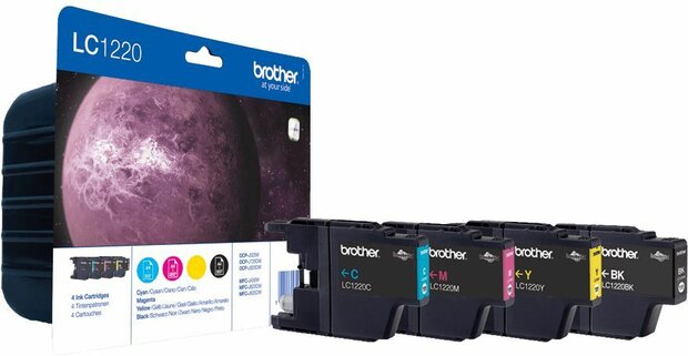 LC1220 Value Blister inkjetcartridges (zwart, cyaan, magenta en geel)