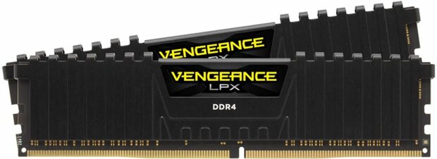 CMK64GX4M2E3200C16 Vengeance LPX DDR4 64 GB, 288-pin, 3200 MHz, PC4-25600, CL16, zwart (2 x 32 GB)