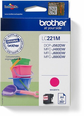 LC221M inkjetcartridge magenta (260 afdrukken)