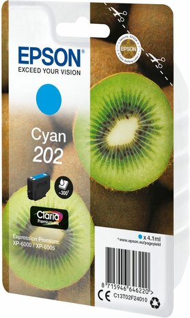 T02F2 inkjetcartridge 202 cyaan (4,1 ml)