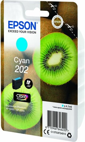 T02F2 inkjetcartridge 202 cyaan (4,1 ml)