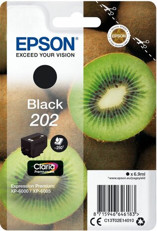 T02E1 inkjetcartridge 202 zwart (6,9 ml)