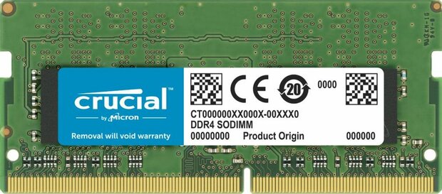 CT32G4SFD832A DDR4 32 GB, SO-DIMM 260-pin, 3200 MHz, PC4-25600, CL22