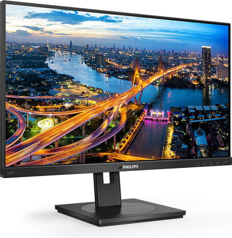 B Line 245B1 LED 24&quot;, 2560 x 1440 QHD, IPS, 1000:1, 4 ms,  HDMI, DVI-D, DisplayPort, speakers, zwart