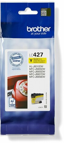 LC427Y inkjetcartridge geel (1500 afdrukken)