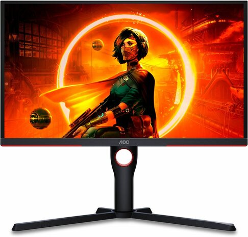 Gaming 25G3ZM/BK LED gaming 25&quot;, 1920 x 1080 Full HD, 240 Hz, 0,5 ms, 2 x HDMI, DisplayPort, zwart/rood