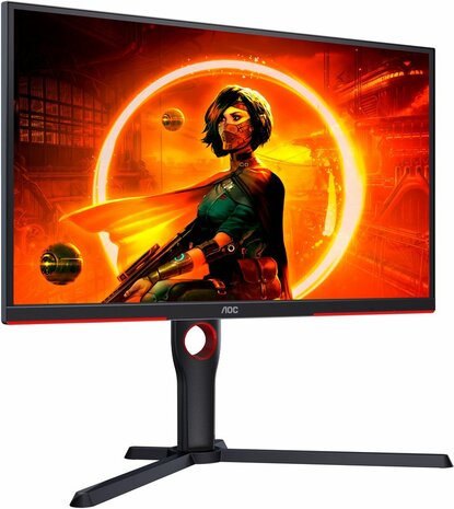 Gaming 25G3ZM/BK LED gaming 25&quot;, 1920 x 1080 Full HD, 240 Hz, 0,5 ms, 2 x HDMI, DisplayPort, zwart/rood