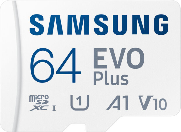 EVO Plus MB-MC64S Flash memory card 64 GB (A1, Video Class V10, UHS-I U1, Class 10, microSDXC UHS-I, wit)