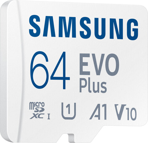 EVO Plus MB-MC64S Flash memory card 64 GB (A1, Video Class V10, UHS-I U1, Class 10, microSDXC UHS-I, wit)