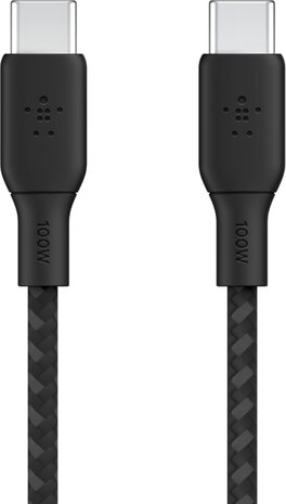 Boost Charge USB-kabel USB-C M/M (2 m, zwart, voor Apple 10,9&quot; iPad Air)