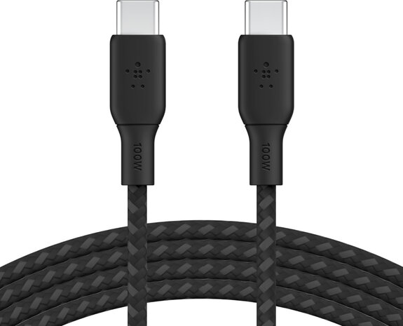 Boost Charge USB-kabel USB-C M/M (2 m, zwart, voor Apple 10,9&quot; iPad Air)