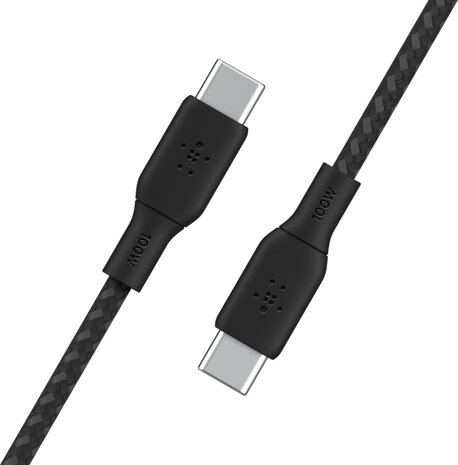 Boost Charge USB-kabel USB-C M/M (2 m, zwart, voor Apple 10,9&quot; iPad Air)