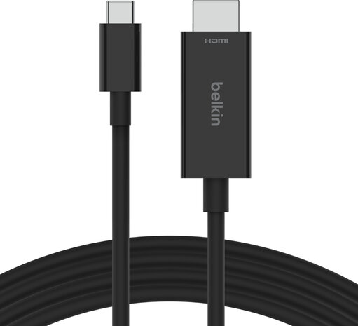 Connect Adapterkabel : USB-C M naar HDMI M (2 m, zwart, 8K 60 Hz support, DP Alt mode support)