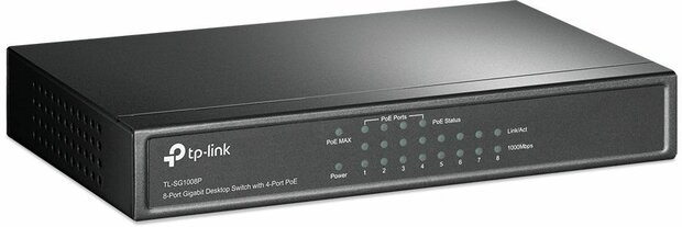 TL-SG1008P Gigabit Switch (8 poorten)