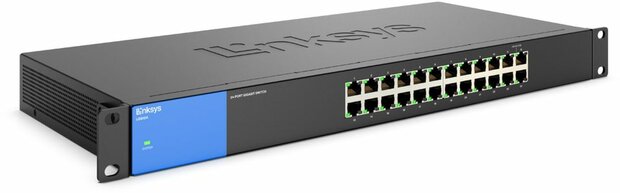 LGS124 Switch (unmanaged, 24 x 10/100/1000 poorten, rack-mountable)