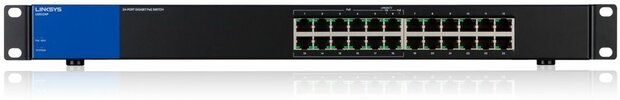 LGS124P Switch (unmanaged, 12 x 10/100/1000 poorten PoE + 12 x 10/100/1000 poorten, rack-mountable, PoE+)