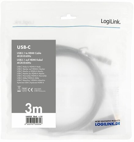 USB-C 3.2 M naar HDMI M (3 m)