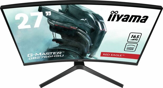 G-MASTER Red Eagle GB2766HSU-B1 LED 27&quot;, curved, 1920 x 1080 Full HD 165 Hz, VA, 3000:1, 1 ms, 2 x HDMI, DisplayPort, speakers, mat zwart)