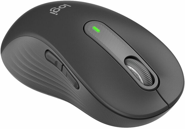 Signature M650 L Mouse (large size, 5 knoppen, Bluetooth, 2,4 GHz, grafiet)