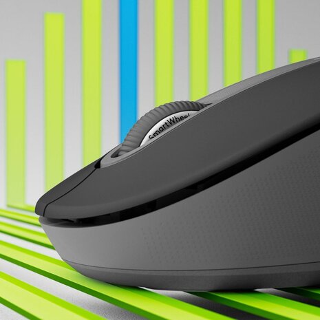 Signature M650 L Mouse (large size, 5 knoppen, Bluetooth, 2,4 GHz, grafiet)