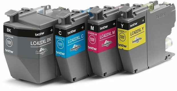 LC422XLVAL inkjetcartridges valuepack (cyaan, magenta, geel en zwart)