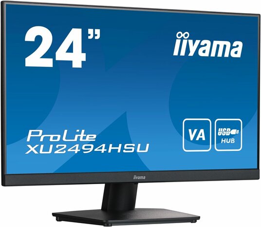 XU2494HSU-B2 24&quot; ETE, VA, Full HD, VGA, HDMI, DisplayPort, USB 2.0, zwart