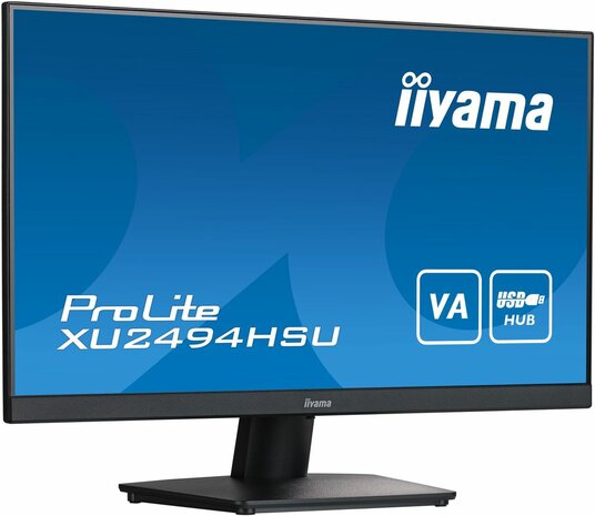 XU2494HSU-B2 24&quot; ETE, VA, Full HD, VGA, HDMI, DisplayPort, USB 2.0, zwart