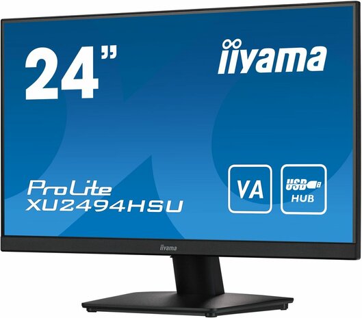 XU2494HSU-B2 24&quot; ETE, VA, Full HD, VGA, HDMI, DisplayPort, USB 2.0, zwart