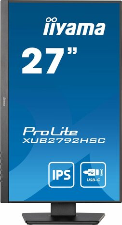 ProLite XUB2792HSC-B5 LED 27&quot;, 1920 x 1080 Full HD, IPS, 4 ms, HDMI, DisplayPort, USB-C, speakers, mat zwart