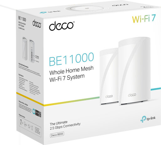 Deco BE65 BE9300 Whole Home Mesh WiFi 7 (2-pack)