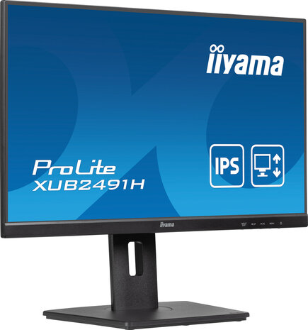 ProLite XUB2491H-B1 LED 24&quot;, 1920 x 1080 Full HD, 100 Hz, IPS, 1300:1, 0,5 ms, HDMI, DisplayPort, mat zwart