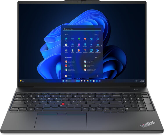 ThinkPad E16 Gen 2 21MA (Intel Core Ultra 5-125U, Windows 11 Pro, Intel Graphics, 16 GB RAM, 512 GB SSD NVMe, 16&quot; IPS 1920 x 1200, Gigabit Ethernet, Wi-Fi 6E, Bluetooth, zwart, Azerty)