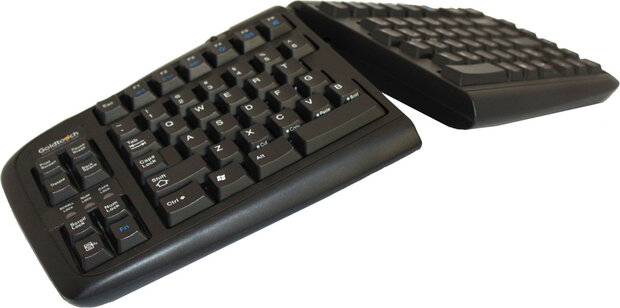 Goldtouch Adjustable Keyboard (USB, PS/2, US, zwart)