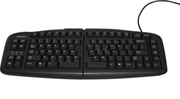 Goldtouch Adjustable Keyboard (USB, PS/2, US, zwart)